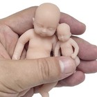 2pc set 1 9-3 9 Inch Mini Reborn Baby Dolls Soft Silicone  - Cute Boy   Girl Set