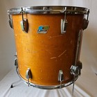 Ludwig 18x16  Floor Tom Thermogloss 6-ply Blue olive Badge
