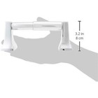 Wall Mounted Toilet Paper Holder Chrome Spring Loaded Modern Bathroom Tissue