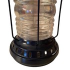 Pottery Barn Kids Electric Lantern Lamp Blue Metal Glass Nautical Coastal Works