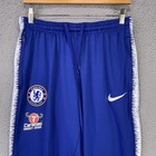 Chelsea Fc Pants Mens Large  30x28  Blue Soccer Futbol Training Nike Dri Fit