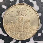 2019 Romania 50 Bani Lot n0070 High Grade  Beautiful  Km 447 Queen Maria