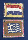 Vtg 48 Star United States Tobacco Cigar Box Felt Flannel Flags   More