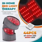 660nm Red Light   850nm Near Infrared Light Therapy Heated Knee Massage Brace
