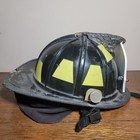 Murfreesboro Tennessee Firefighter Helmet Used With Leather Badge Ornate Eagle