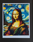     aidan Flux   Hand Signed Original Print Framed Ltd  Ed  Coa  mona Lisa Smile 