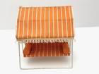 Vintage Lundby Dollhouse Miniature Outdoor Patio Canopy Swing Orange Stripe 1 16