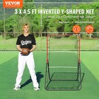 Vevor Baseball And Softball Rebounder Net 3x4 5 Ft Pitchback 3-way Trainer