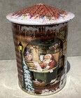 Grandma Wild   s Santa   s Workshop Rotating Musical  Christmas Tin