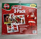 Vintage 1999 Coca Cola Christmas Static Cling Sticker Sheets Santa Windows