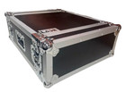Lase Pro 4u Space 20  Deep Ata Style Amp Rack Flight Case Chrome Finish