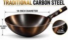 Kitchen Supply 14  Japanese Style Steel Wok