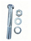 Grade 2 Shear Bolts For Rotary Cutters 1 2  X 3-1 2  With Nylock Nuts - 10pack
