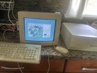 Vintage Apple Macintosh Computer 7100 66 Power Pc W Monitor Keyboard Mouse Video