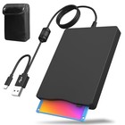 External Floppy Disk Drive With Carrying Case     3 5 Inch Floppy Disk Black