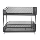 2-tier Under Sink Storage With Sliding Basket- Kitchen Cabinet Organizer Rack