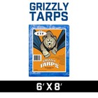 Waterproof Tarp 6x8 Heavy Duty 5mil Thick Blue Grizzly Tarps By B Air