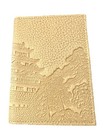Japanese Himeji Leather Card Wallet     Himeji Castle  with Original Box  Vintage