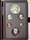1984 Olympic Silver Dollar Prestige Coin Set W  Orig Case   Coa