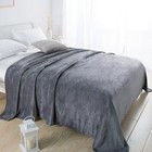 1pc Flannel Blanket  Soft Warm Fleece Throw  Thick Lightweight Cozy Bed Cover