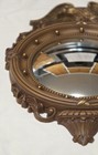 Syroco Wall Plaque Convex Mirror American Eagle Federal Patriotic Gold  21   x15   