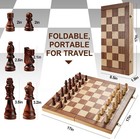 17  Magnetic Wooden Chess Set For Adults   Kids  Foldable Board