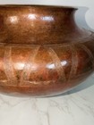 Stunning Xl Vtg Mexican Hand-hammered Copper Vase Santa Clara Del Cobre