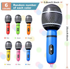 72 Pcs Inflatable Microphones Assorted Colors Inflatable Microphone Props Preten
