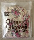 Grand Fusion Cleaning Gloves With Fitted Cuffs Floral Pink New
