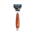 M  hle Vivo Plumwood 4-piece Pure Badger 5-blade Razor Shaving Set