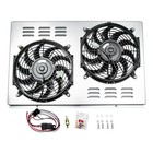 Aluminum Radiator Shroud Electric Fan Realy Kit Replacment For 1973-1976 Chevy 