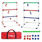 Ladder Toss Outdoor Game Set -  Indoor Ladder Ball Toss Game With 6 White
