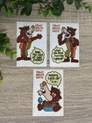  3  Vtg 1970 s General Mills Fruit Brute Glow In Dark Switch Plate Stickers Set