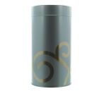 Teavana Airtight Tea Canister Gold Tin 16oz Loose Leaf Storage  Steel Grey New 