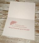 Vintage Santa   Forest Animals Christmas Greeting Card   Envelope Unused