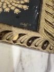 Signed Pressed Botanical Art Queen Anne   s Lace Gold Black Framed Wall Decor 8   