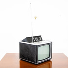 Mid Century Modern Television Rca Victor Tv Powers On Black Vintage