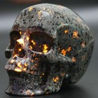 5 0  Yooperlite Carved Crystal Skull  Realistic  Crystal Healing