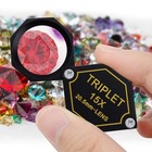 15x Magnifier Jewelry Loupe 20 5mm Triplet Lens Optical Glass Pocket Gem Magn   