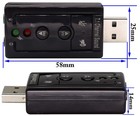Hi-speed Usb 2 0 7 1-channel Virtual Usb 3d Stereo Audio Adapter External Sou   