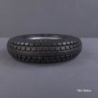Vintage Ashtray Tire Seiberling All Tread Tubeless Advertising Glass Rubber