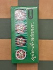 Handheld Lotto Spin-a-winner Roulette Game 80 s Toy Pocket Casino 2-sided