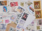Stamp Italy Commemorative 50g Lot On Paper Philatelic Kiloware Used