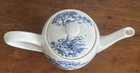 Wedgewood Countryside Blue Country Scene Tea Pot Made In England