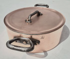 Vintage 7 3inc French Copper Stockpot Cocotte W Lid Mm Made In France Tin Lining