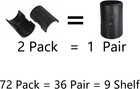 72 Pack Wire Shelving Shelf Lock Clips For 1  Post- Shelving Sleeves Replacem   