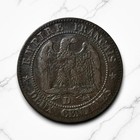 1857-d          France 2 Centimes Napoleon Iii  Grand D   Grand Lion  Free Shipping 