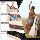 39  Classical Hard Guitar Case Portable Hard Shell Lockable With 2 Keys