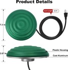 1000w Floating Pond Heater Upgraded Built-in Foam For Anti Sinking Green