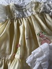 Vintage Nanette Baby Girls Dress White Red Yellow Newborn Lace Trim Lot Of 3